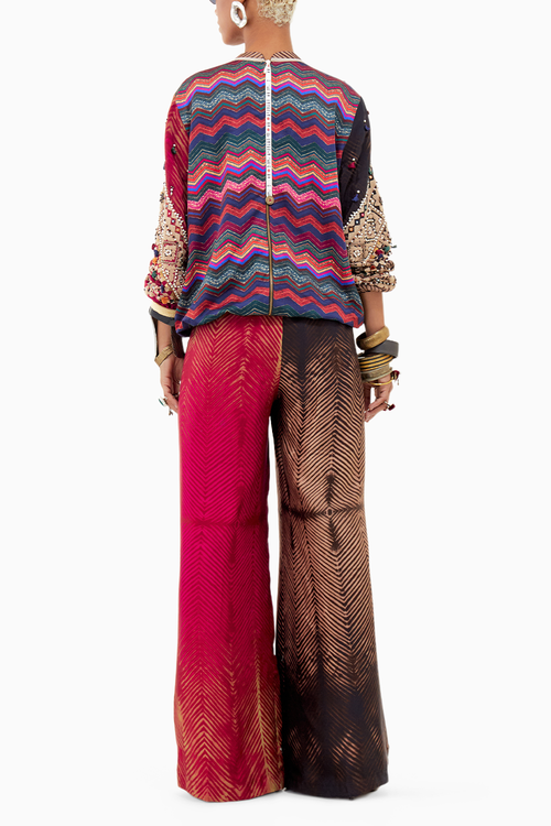 Multi Beyond Ken Zahra Sweatshirt with Straight Pants