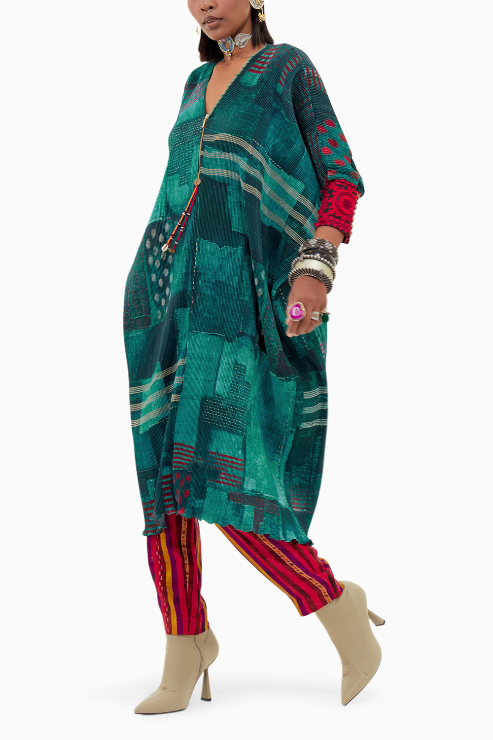 Hara Beyond Ken Ritu Kaftaan Tunic Set