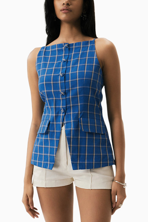 Electric Blue Deccan Vest