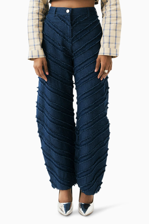 Blue Cine Pants