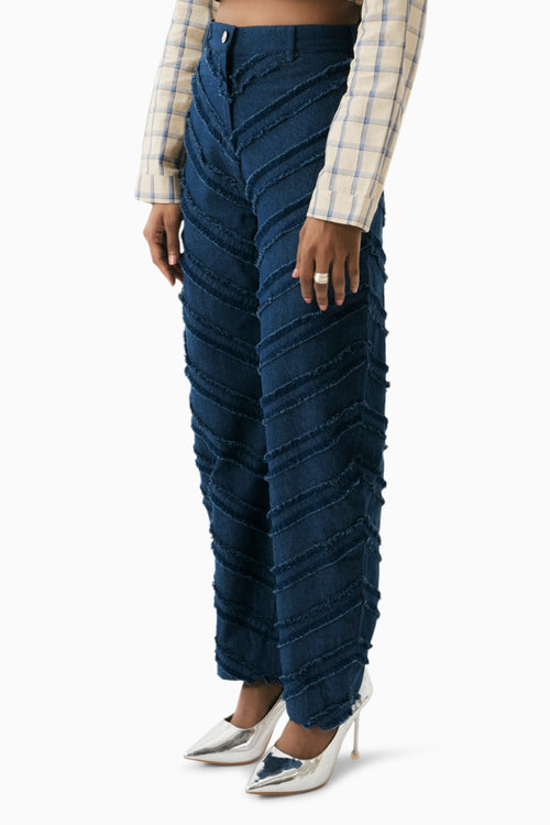 Blue Cine Pants