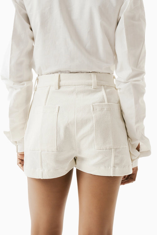White Promenade Shorts