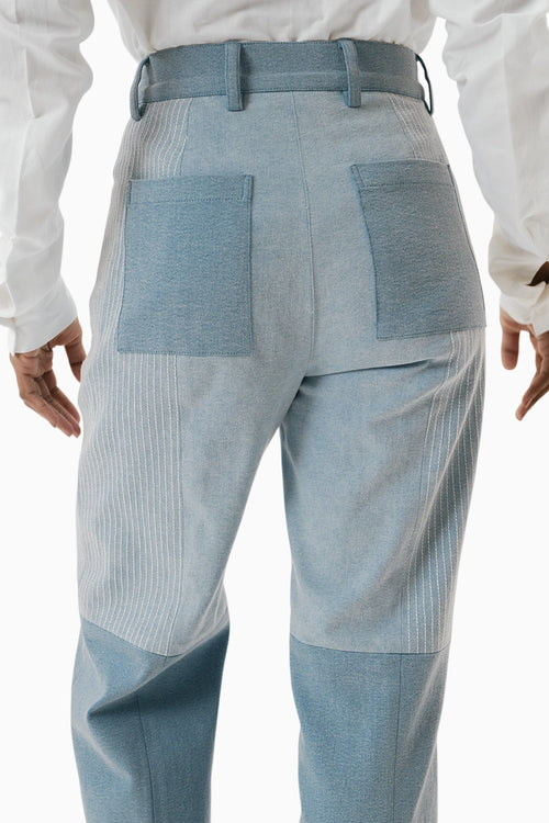 Blue Pixel Pants
