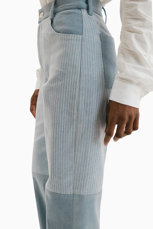 Blue Pixel Pants