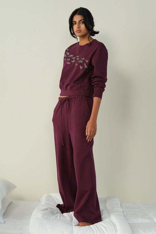 Wine Embellished Trackset