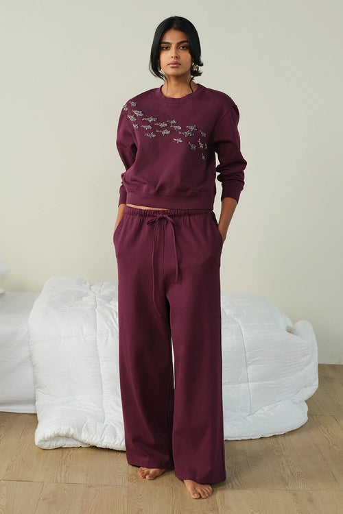 Wine Embellished Trackset