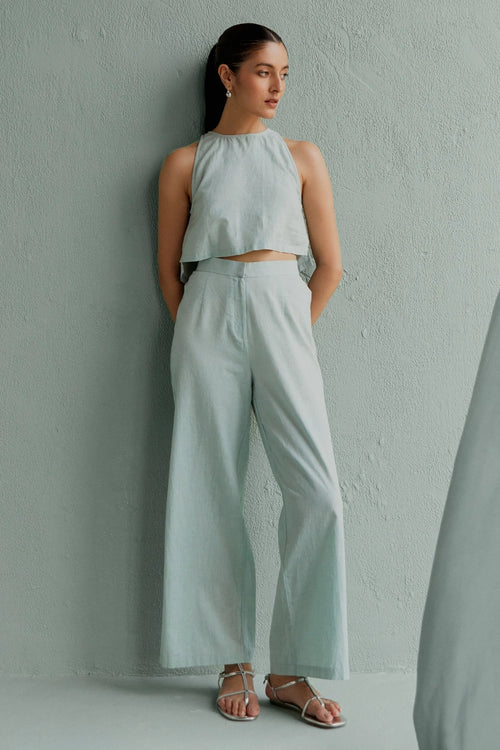Amor Sage Top With Pants
