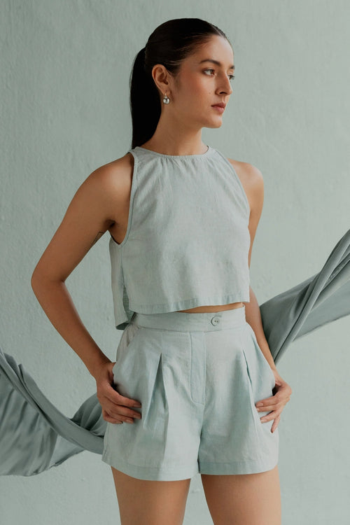 Amor Sage Crop Top