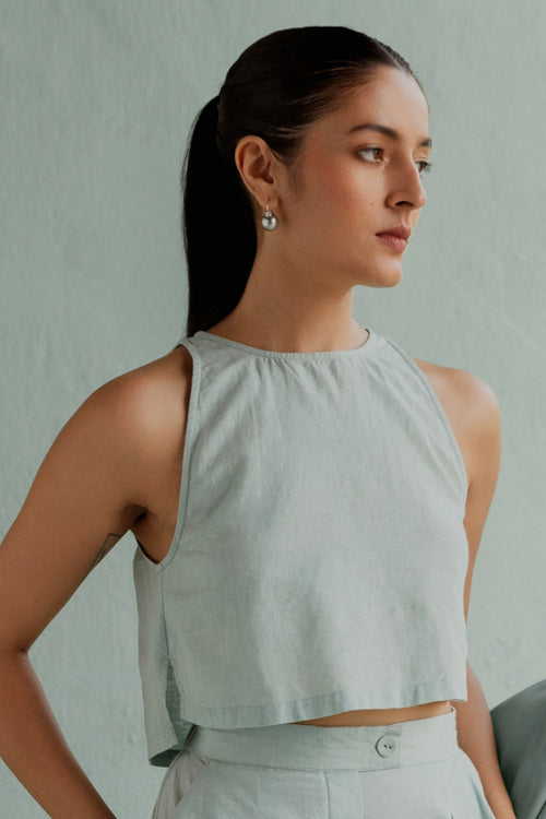 Amor Sage Crop Top