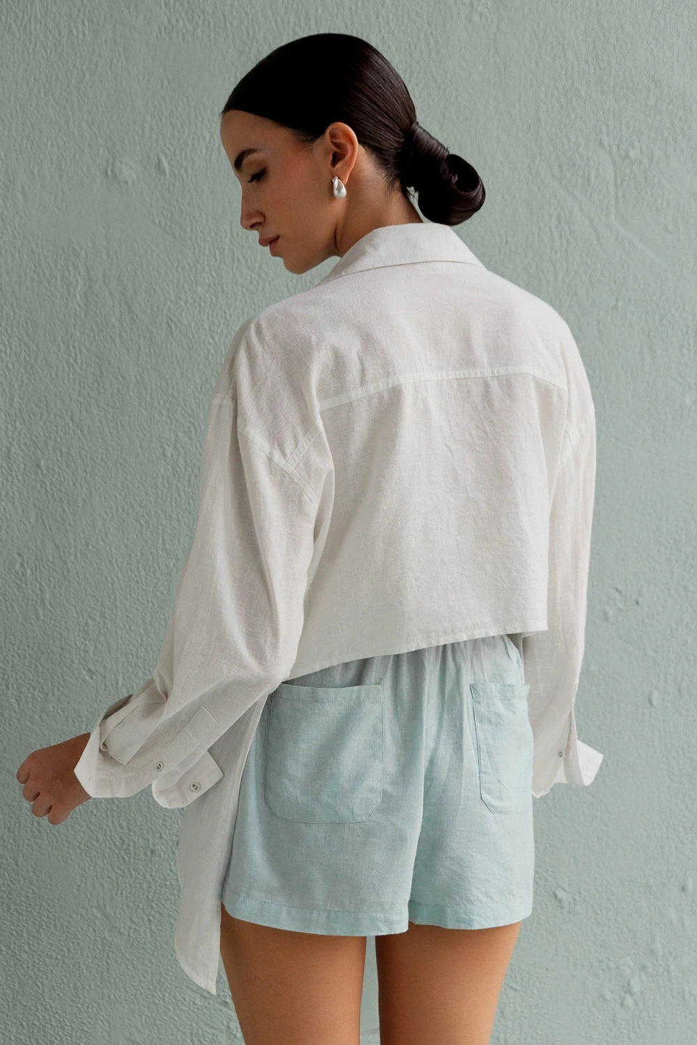 Carino White Asymmetric Shirt