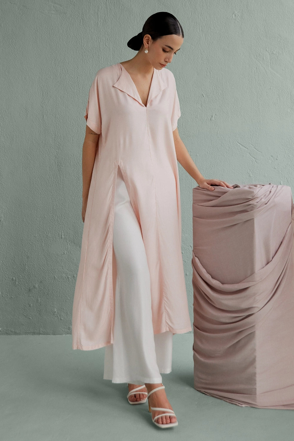 Garzi Blush Top With Pants