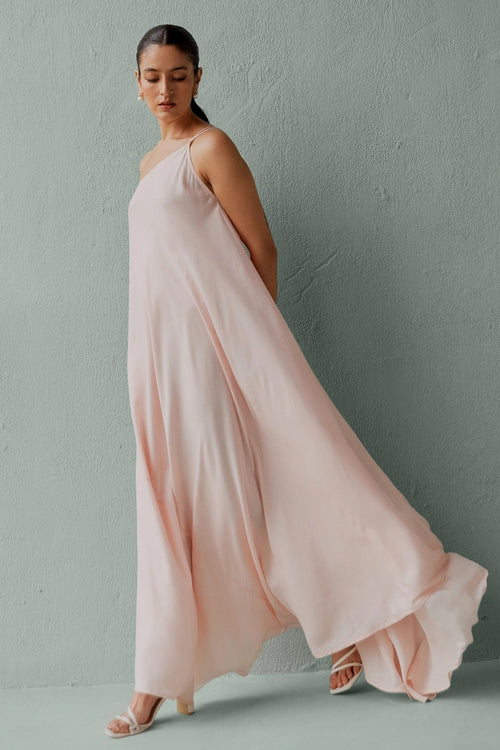 Jolie Blush Maxi Dress