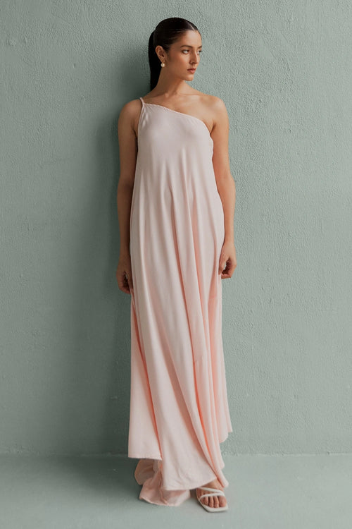 Jolie Blush Maxi Dress