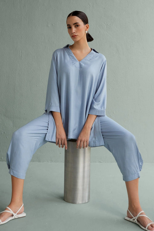 Lindo Sky Blue Co-ord Set