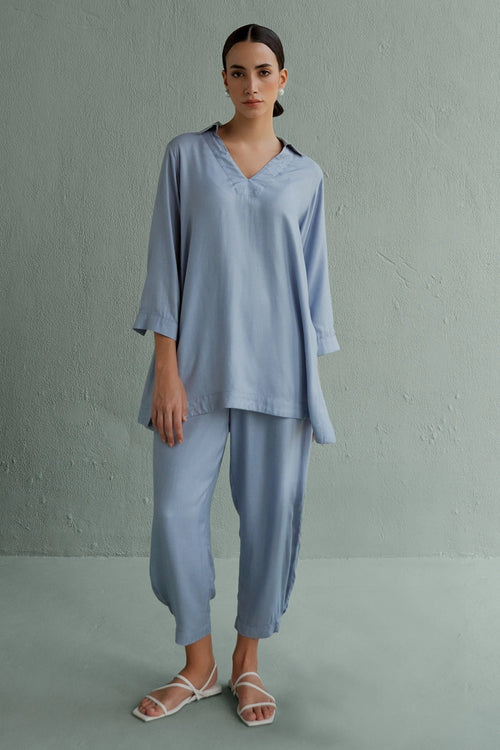Lindo Sky Blue Co-ord Set