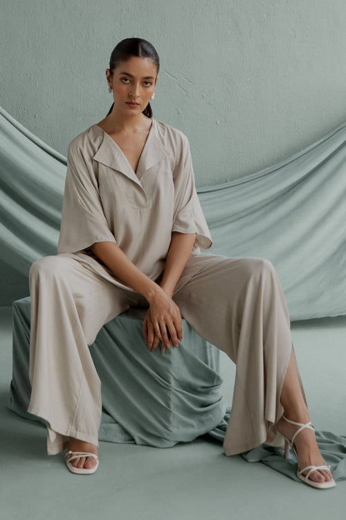 Melko Taupe Top with Pants