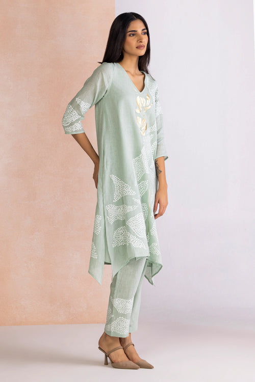 Aurora Fly Free Blue Kurta Pant Set With Dupatta