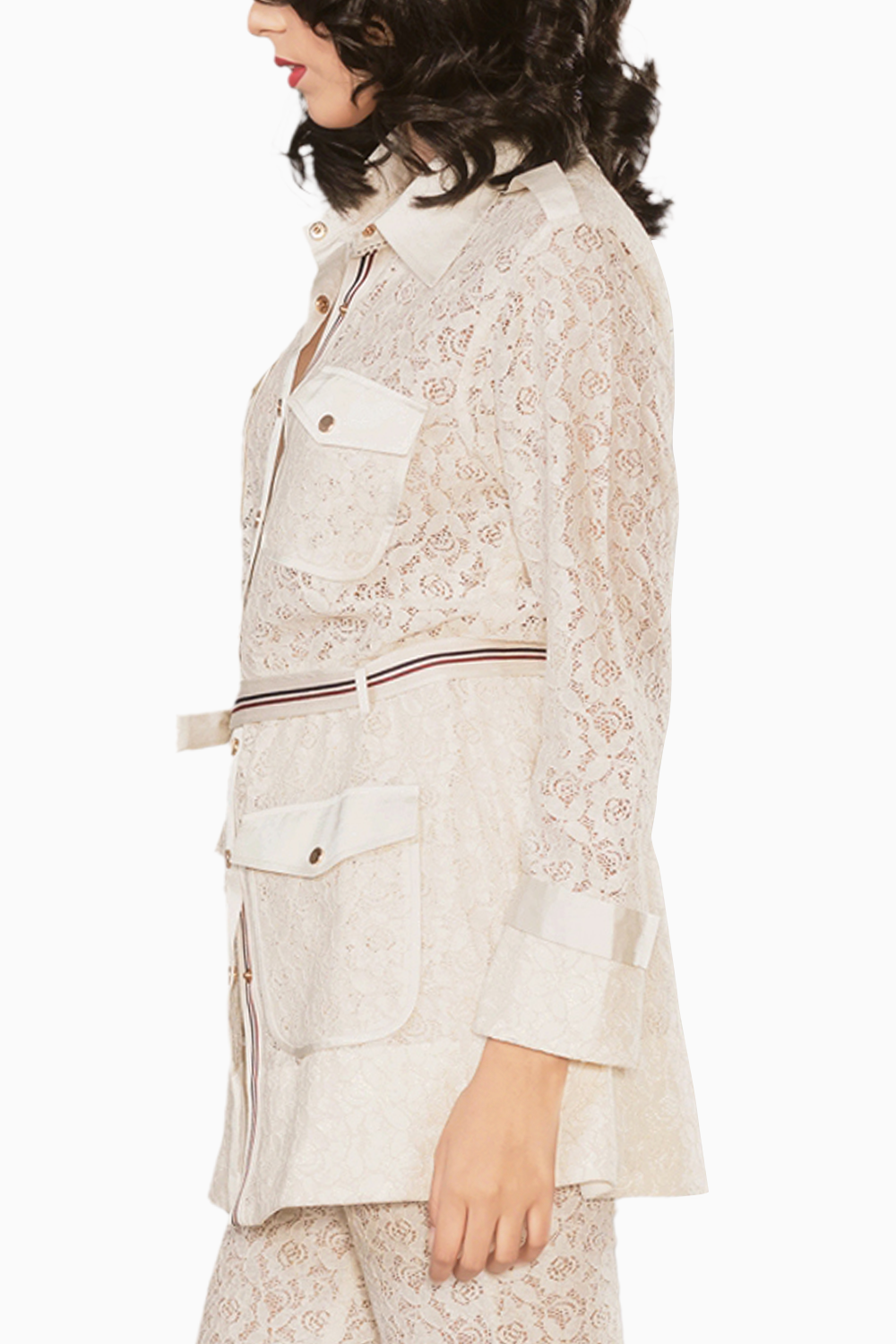 Jane Lace Ivory Shirt