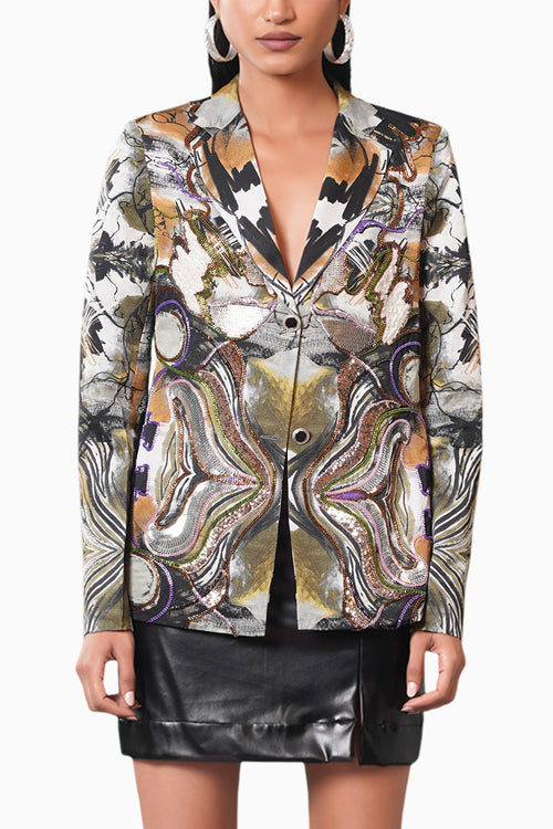 Meiro Embroidered Blazer