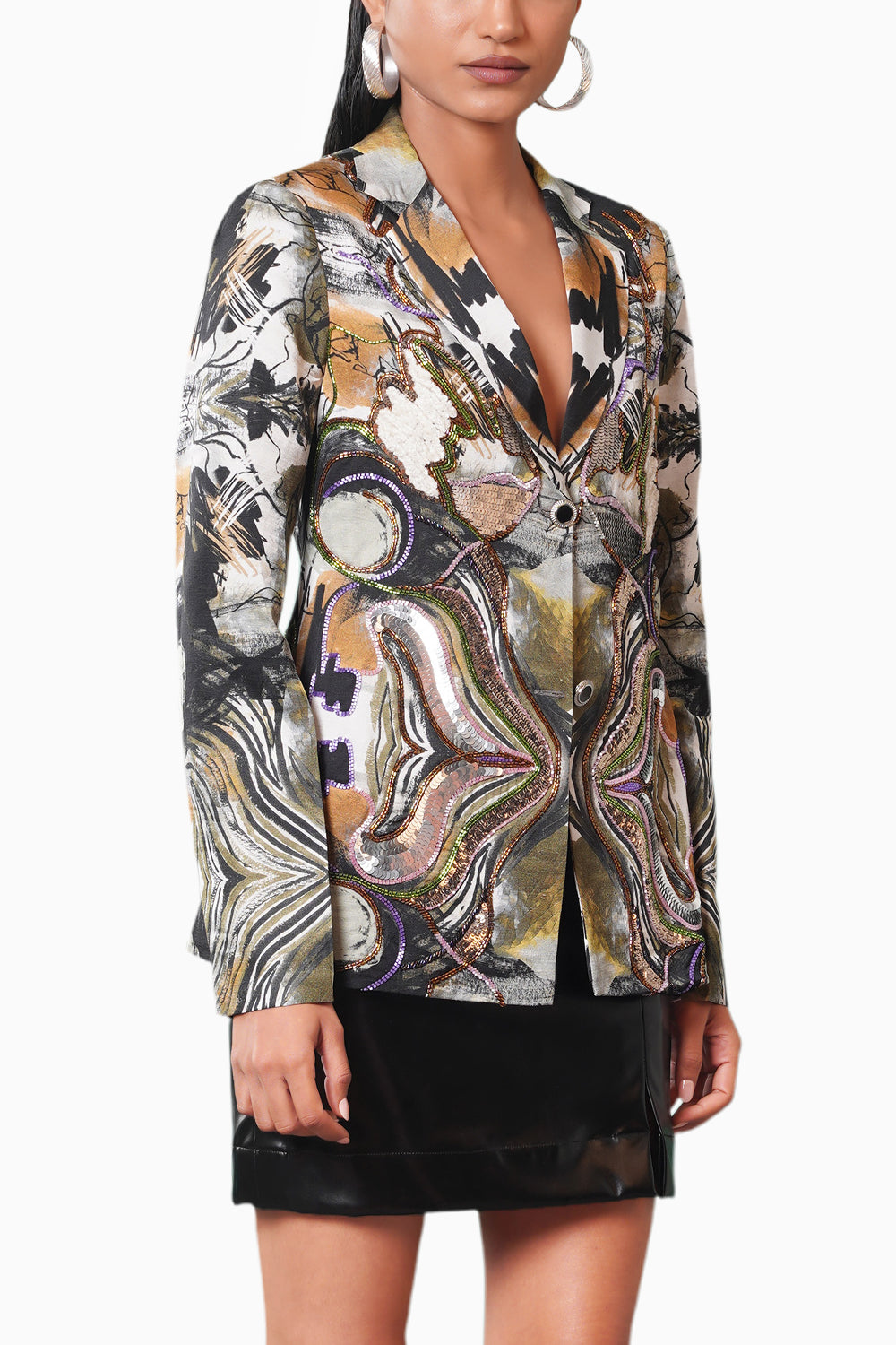 Meiro Embroidered Blazer