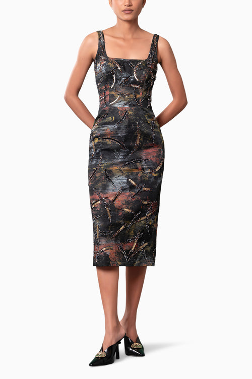 Kage Embroidered Dress