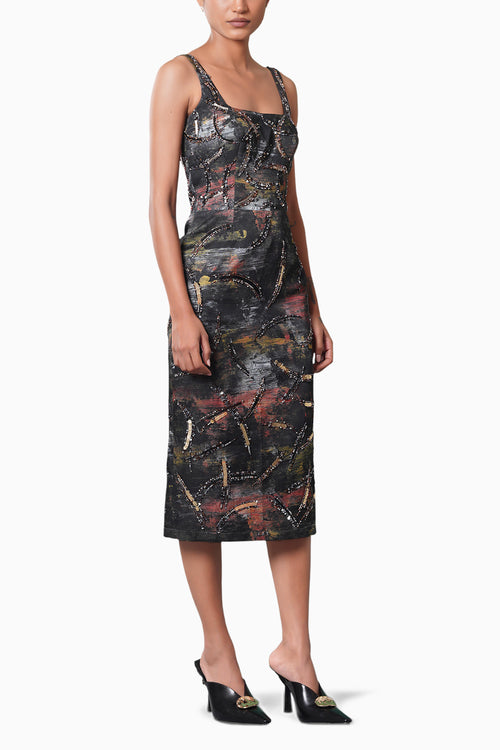 Kage Embroidered Dress