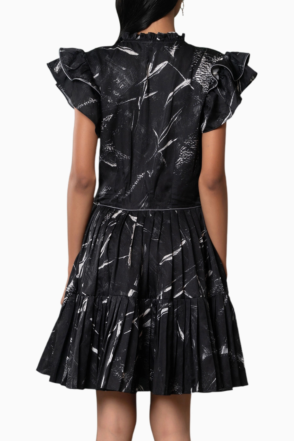 Onyx Ruffled Dress