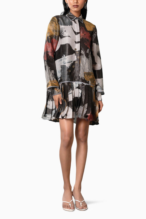 Ecru Shirt Dress