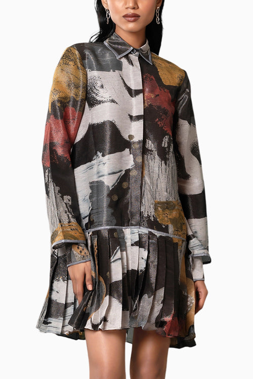 Ecru Shirt Dress