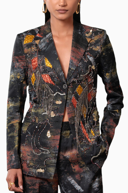 Kage Embroidered Blazer