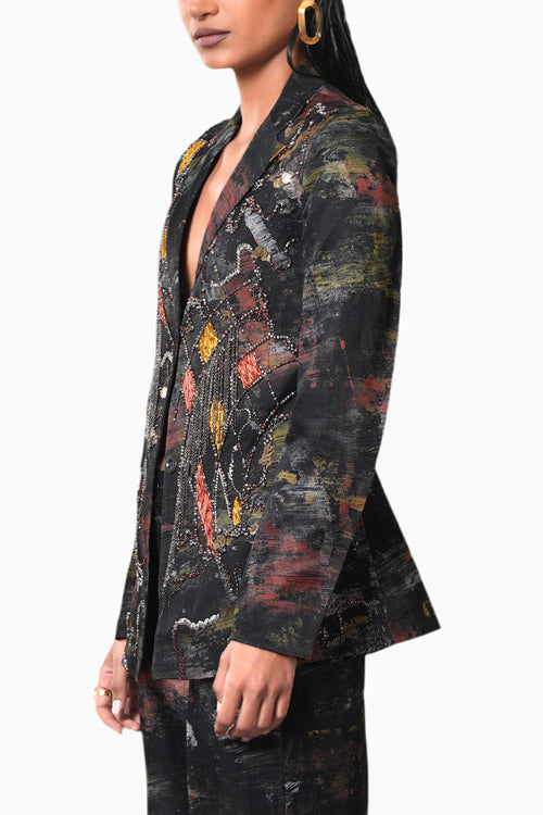 Kage Embroidered Blazer
