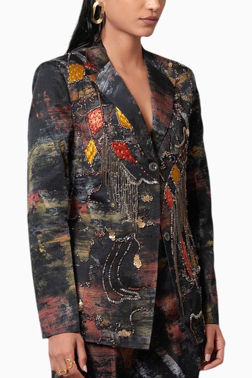 Kage Embroidered Blazer