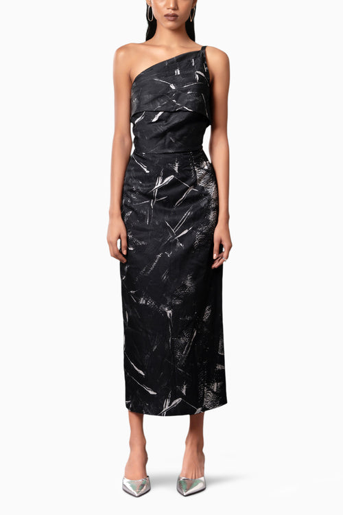 Onyx Foldover Dress