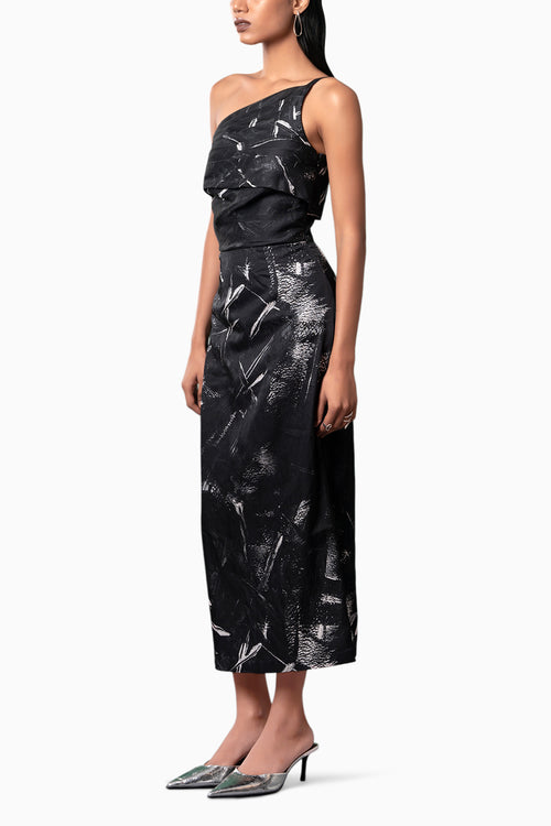 Onyx Foldover Dress
