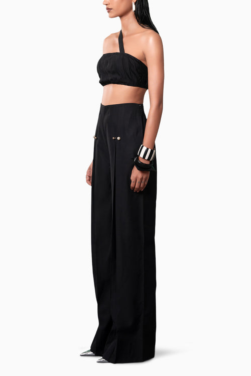 Kuro Pleated Bralette Set