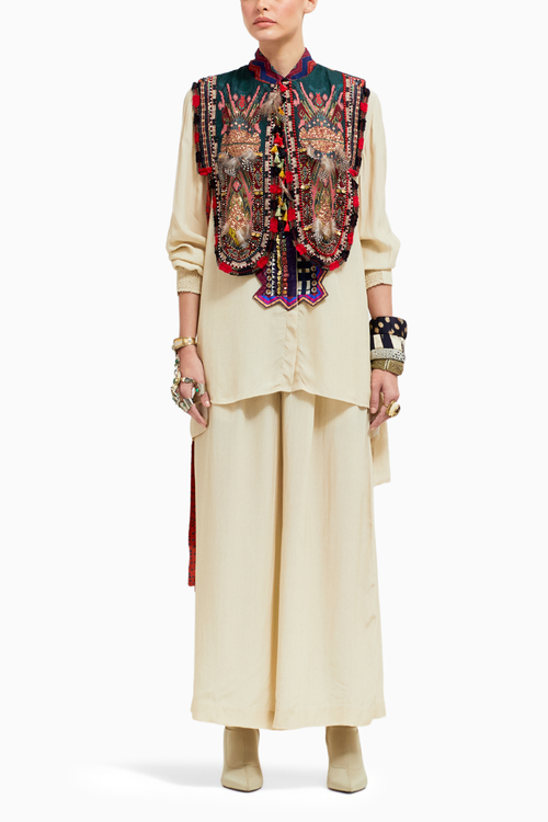 Mogra Zuri Gilet with Shirt and Pants