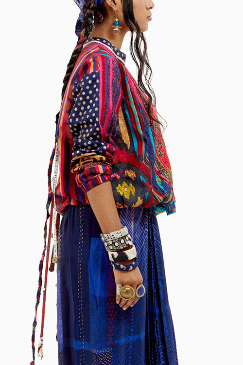 Beyond Ken Multi Zahra Sweatshirt and Skirt Set
