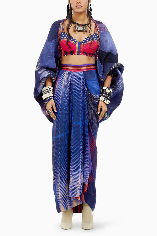 Beyond Ken Sapphire Gami Envelope Jacket Set