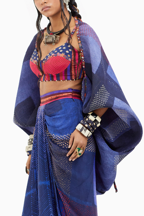 Beyond Ken Sapphire Gami Envelope Jacket Set