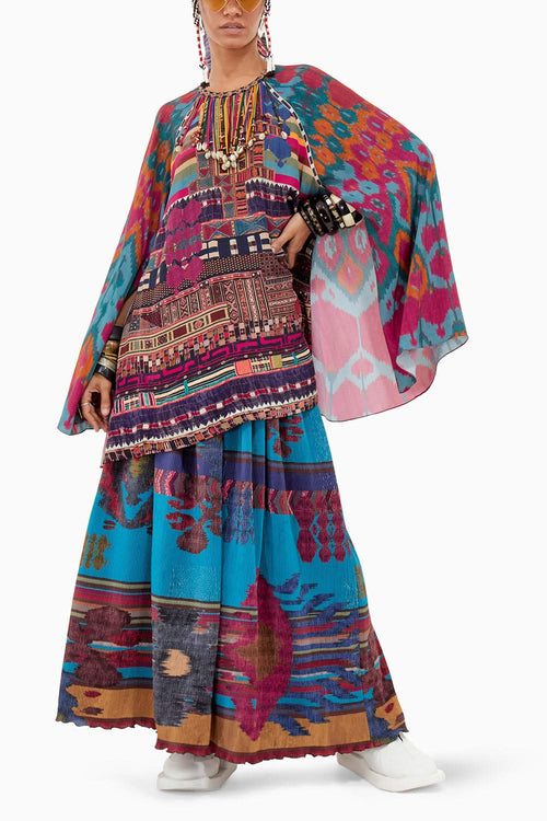 Beyond Ken Multi Mitra Short Kurta Set