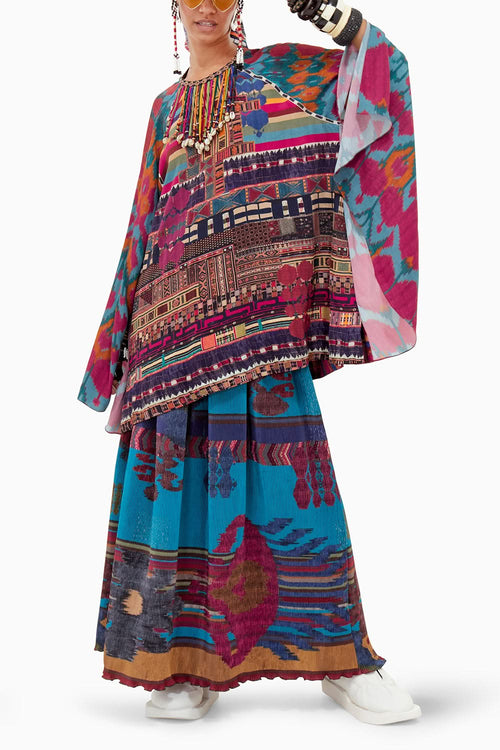 Beyond Ken Multi Mitra Short Kurta Set