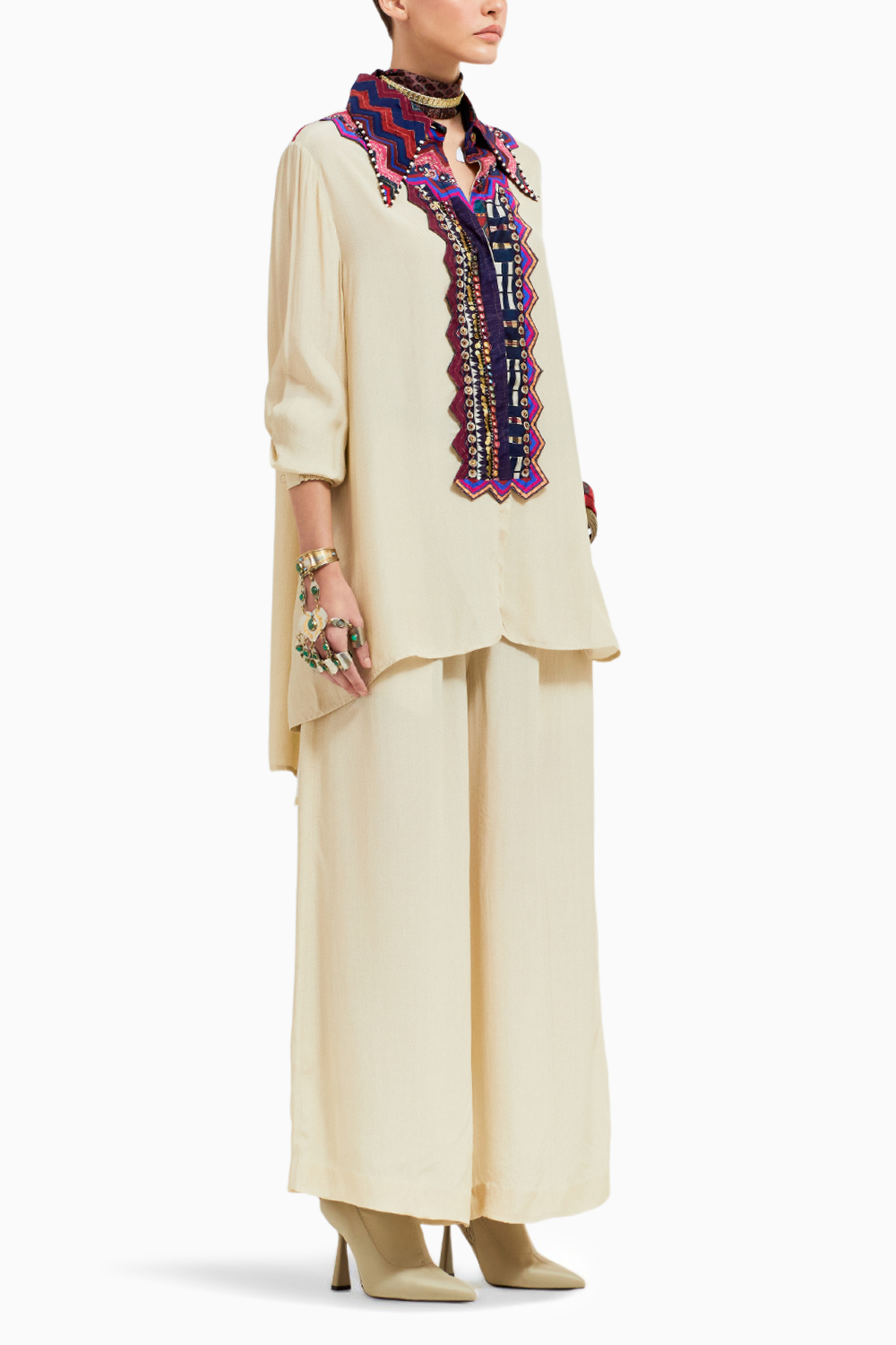 Mogra Atri Shirt and Pants Set