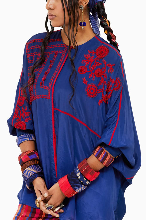 Beyond Ken Sapphire Mandala Shirt and Trouser Set