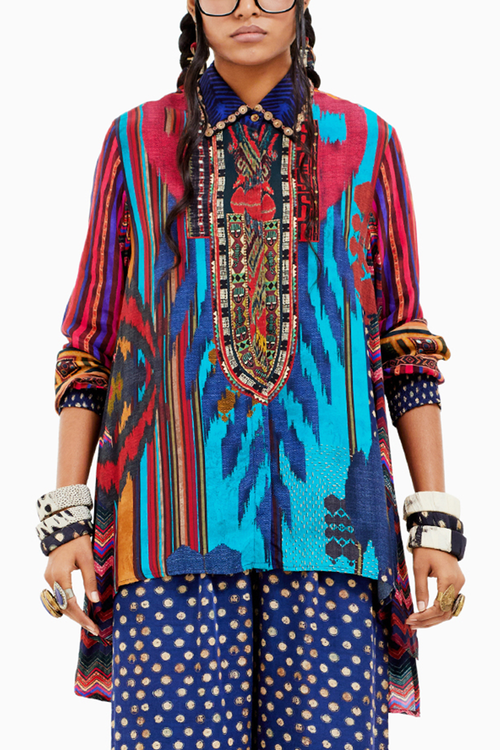 Beyond Ken Multi Atri Straight Shirt