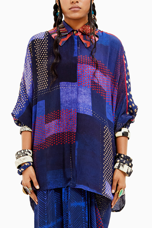 Beyond Ken Sapphire Mandala Shirt