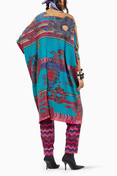 Beyond Ken Multi Ritu Kaftaan Tunic with Trouser Set