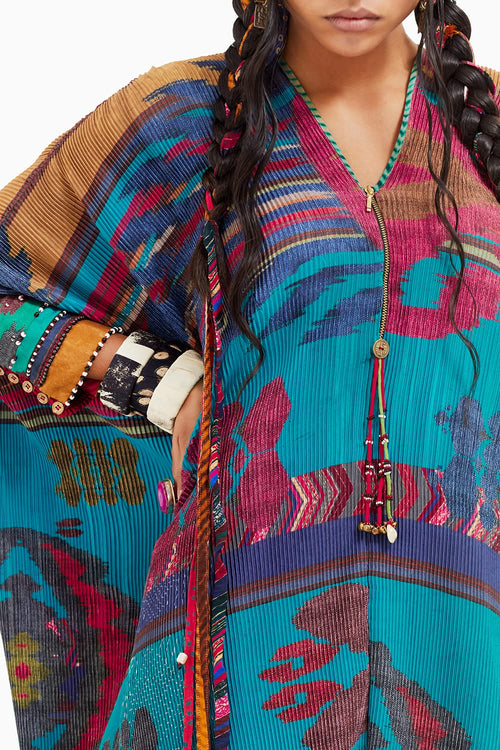 Beyond Ken Multi Ritu Kaftaan Tunic with Trouser Set