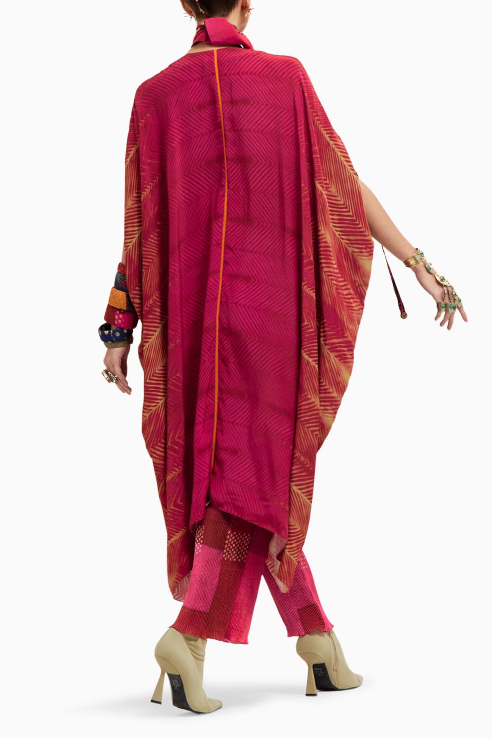 Shocking Pink Ritu Kaftaan Tunic and Pants