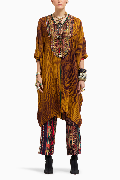 Yellow Topaz Kuru Trapeze Tunic Set