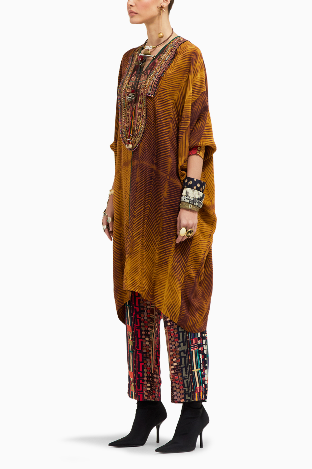 Yellow Topaz Kuru Trapeze Tunic Set